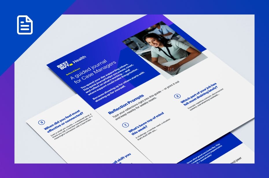 A guided journal for Case Managers